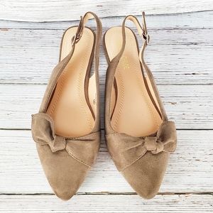 Chase & Chloe Suede Slingback Flats Size 8